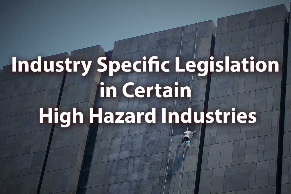 Title slide - Industry Specific Legislation in Certain High Hazard Industries